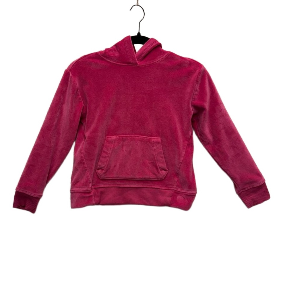 Bundle Kid's Wonder Nation Pink Velour Hoodie Cat And Jack Overalls Medium 7/8 - Picture 3 of 7